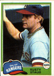 1981 Topps Baseball Cards      080      Rusty Staub
